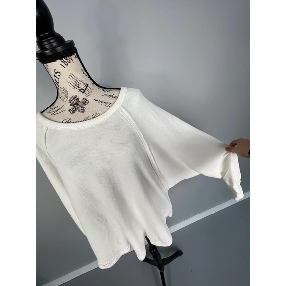 NWT semi sheer white long sleeve shirt - Picture 8 of 9